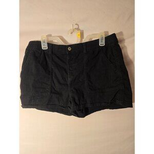 Thereabouts Girls‎ Plus Size 2XL 20.5 Black  Shorts Elastic Waist Cargo